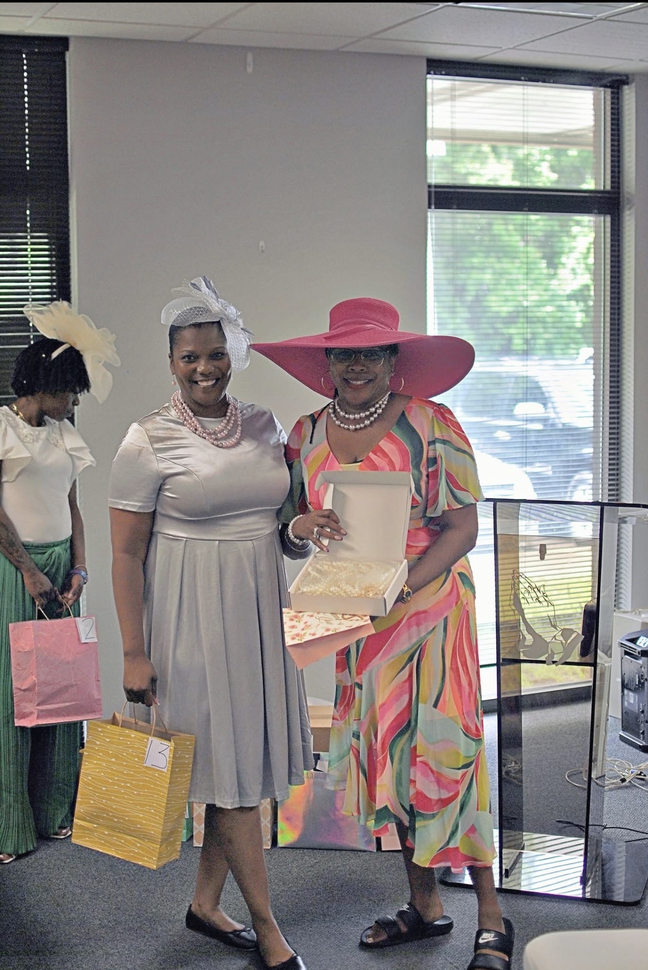 Women celebrating together at a ministry gathering